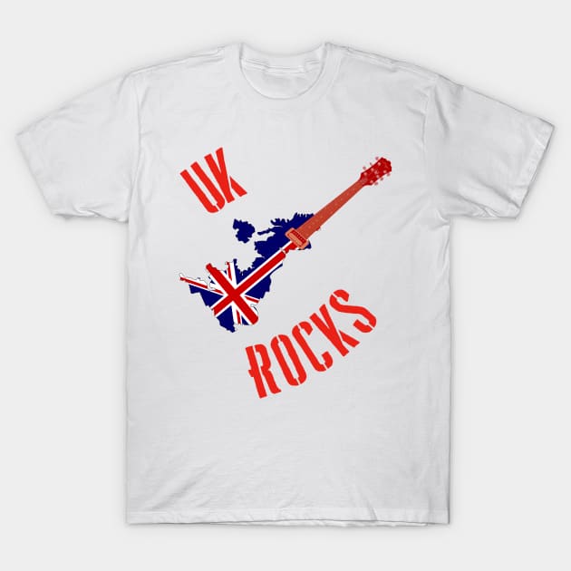 UK Rocks T-Shirt by MessageOnApparel